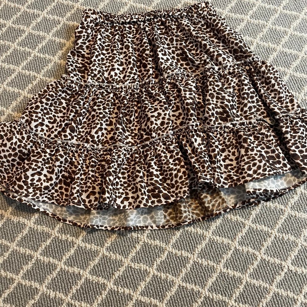 Shein Leopard Print Skirt Size XS